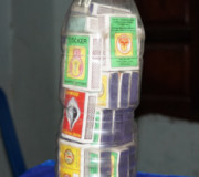 30 Match-boxes inserted in a bottle capacity of one litre, within two hours (4)