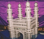 Model of Charminar with 5022 coins (1)